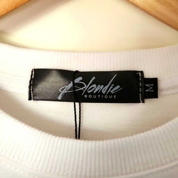 NWT Blondie Boutique Sweater Logo - Picture 3 of 5